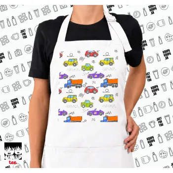 Αμαξάκια, Ποδιά μακριά Σεφ ολόσωμη με τσέπες white (ΕΝΗΛΙΚΩΝ)