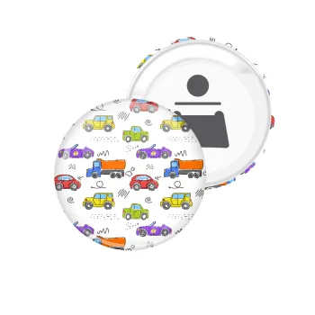 Colorful cars, Μαγνητάκι και ανοιχτήρι μπύρας στρογγυλό διάστασης 5,9cm