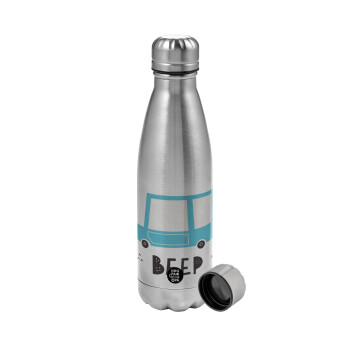 Car BEEP..., Metallic water bottle, stainless steel, 750ml
