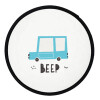 Car BEEP..., Βεντάλια υφασμάτινη αναδιπλούμενη με θήκη (20cm)