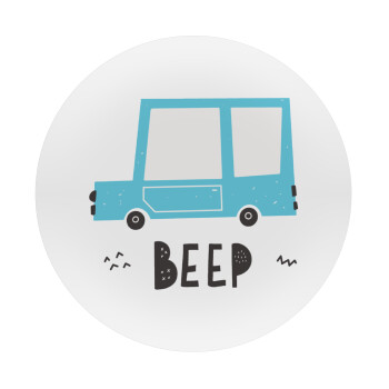 Car BEEP..., Mousepad Round 20cm