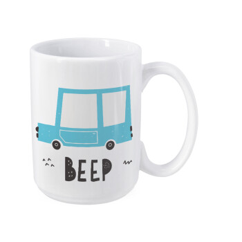 Car BEEP..., Κούπα Mega, κεραμική, 450ml