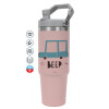 Pink color, 890ml (30oz) stainless Steel Tumbler with Handle