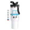 Mega Stainless steel Tumbler with lid, double wall 1,2L
