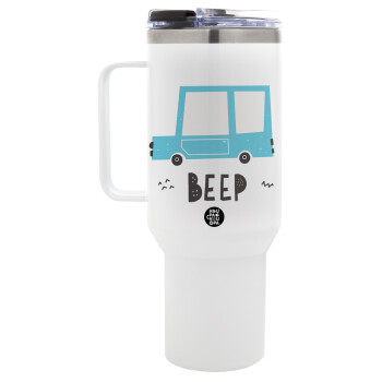 Car BEEP..., Mega Stainless steel Tumbler with lid, double wall 1,2L