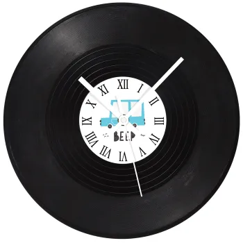 Car BEEP..., Ρολόι τοίχου Βινύλιο (30cm)