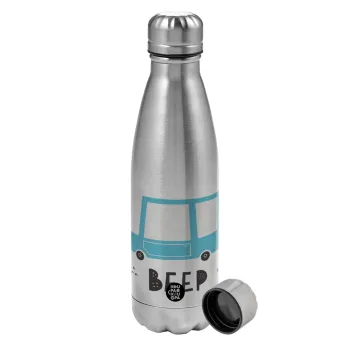 Car BEEP..., Metallic water bottle, stainless steel, 750ml