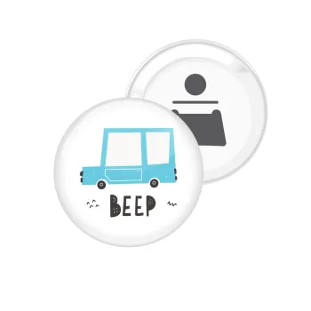 Car BEEP..., Μαγνητάκι και ανοιχτήρι μπύρας στρογγυλό διάστασης 5,9cm