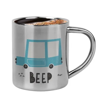 Car BEEP..., Κουπάκι μεταλλικό διπλού τοιχώματος για espresso (220ml)