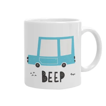 Car BEEP..., Ceramic coffee mug, 330ml