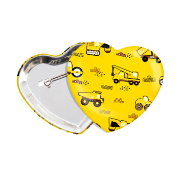 Αμαξάκια φορτωτές και μπουλντόζες, Κονκάρδα παραμάνα καρδιά (57x52mm)