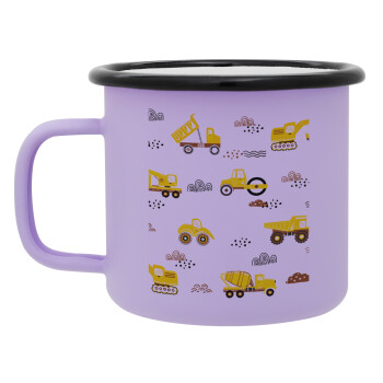 Car construction, Κούπα Μεταλλική εμαγιέ ΜΑΤ Light Pastel Purple 360ml