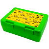 Car construction, Children's cookie container GREEN 185x128x65mm (BPA free plastic)