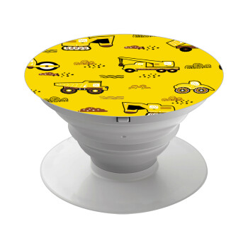 Car construction, Phone Holders Stand  White Hand-held Mobile Phone Holder