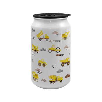 Car construction, Κούπα ταξιδιού μεταλλική με καπάκι (tin-can) 500ml