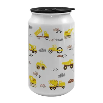 Car construction, Κούπα ταξιδιού μεταλλική με καπάκι (tin-can) 500ml
