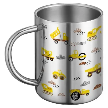 Car construction, BIG Mug Stainless steel double wall (450ml)