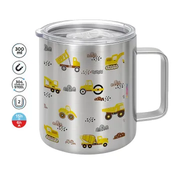Car construction, Mug Stainless steel double wall 300ml