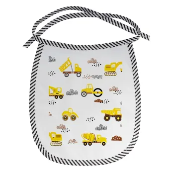 Car construction, Σαλιάρα μωρού αλέκιαστη με κορδόνι Μαύρη