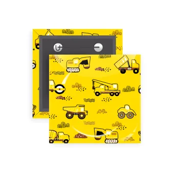 Αμαξάκια φορτωτές και μπουλντόζες, Κονκάρδα παραμάνα τετράγωνη 5x5cm