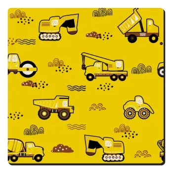 Car construction, Τετράγωνο μαγνητάκι ξύλινο 6x6cm