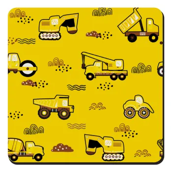 Car construction, Τετράγωνο μαγνητάκι ξύλινο 9x9cm