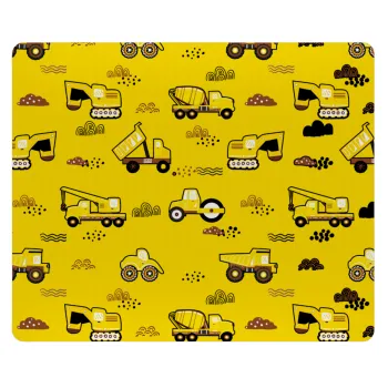 Αμαξάκια φορτωτές και μπουλντόζες, Mousepad ορθογώνιο 23x19cm