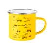 Yellow Enamel Metallic Cup 360ml