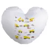 Μαξιλάρι καναπέ καρδιά 40x40cm περιέχεται το  γέμισμα
