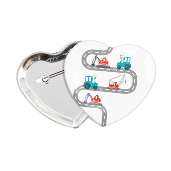 Αμαξάκια στον δρόμο, Κονκάρδα παραμάνα καρδιά (57x52mm)