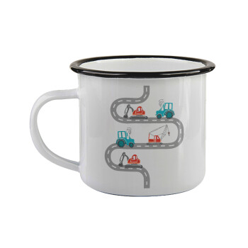 Αμαξάκια στον δρόμο, Κούπα εμαγιέ με μαύρο χείλος 360ml