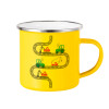 Yellow Enamel Metallic Cup 360ml
