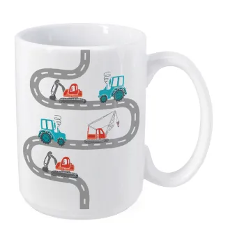 Αμαξάκια στον δρόμο, Κούπα Mega, κεραμική, 450ml