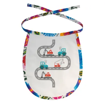 Αμαξάκια στον δρόμο, Σαλιάρα μωρού αλέκιαστη με κορδόνι Χρωματιστή