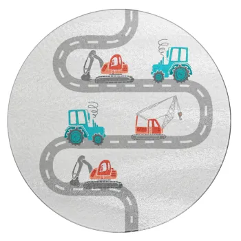 Αμαξάκια στον δρόμο, Επιφάνεια κοπής γυάλινη στρογγυλή (30cm)