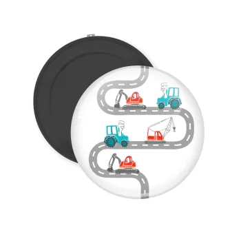 Αμαξάκια στον δρόμο, Μαγνητάκι ψυγείου στρογγυλό διάστασης 5cm