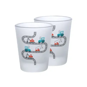 Αμαξάκια στον δρόμο, Σφηνοπότηρα γυάλινα 45ml του πάγου (2 τεμάχια)