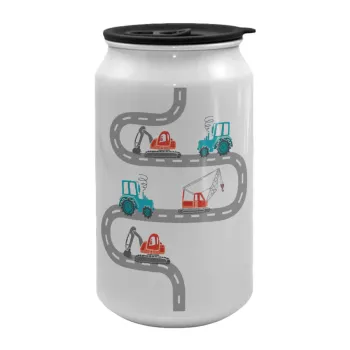 Αμαξάκια στον δρόμο, Κούπα ταξιδιού μεταλλική με καπάκι (tin-can) 500ml