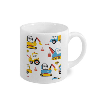 Hand drawing building truck, Κουπάκι κεραμικό, για espresso 150ml