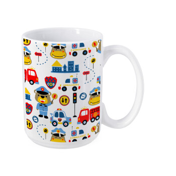 Rescue team cartoon, Κούπα Mega, κεραμική, 450ml