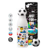 Soccer Metal mug thermos, double wall, 550ml