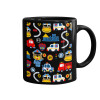 Mug black, ceramic, 330ml