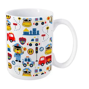 Rescue team cartoon, Κούπα Mega, κεραμική, 450ml