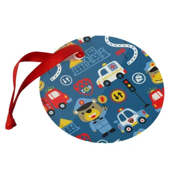 Rescue team cartoon, Στολίδι Χριστουγεννιάτικο στολίδι γυάλινο 9cm