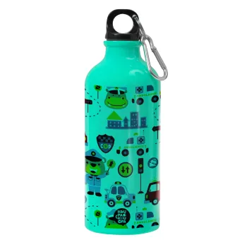Rescue team cartoon, Water bottle 600ml