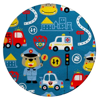 Rescue team cartoon, Επιφάνεια κοπής γυάλινη στρογγυλή (30cm)