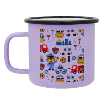 Rescue team cartoon, Κούπα Μεταλλική εμαγιέ ΜΑΤ Light Pastel Purple 360ml