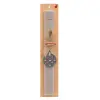 Easter Set, wooden keychain & scented Easter candle flat (30cm) (GRAY)