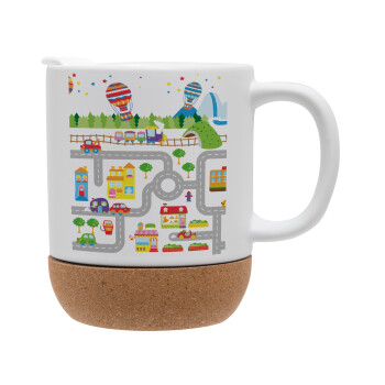 City road track maps, Ceramic coffee mug Cork (MAT), 330ml