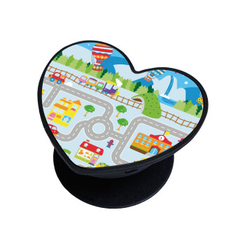 City road track maps, Phone Holders Stand  καρδιά Μαύρο Βάση Στήριξης Κινητού στο Χέρι